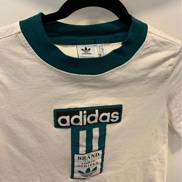 *adidas woman’s 3 stripes t-shirt. Size small. New condition. Old school … - Picture 8 of 9